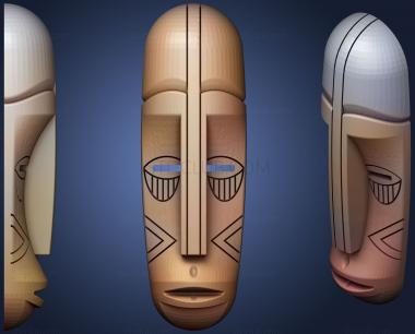 3D model Tribal Mask (STL)